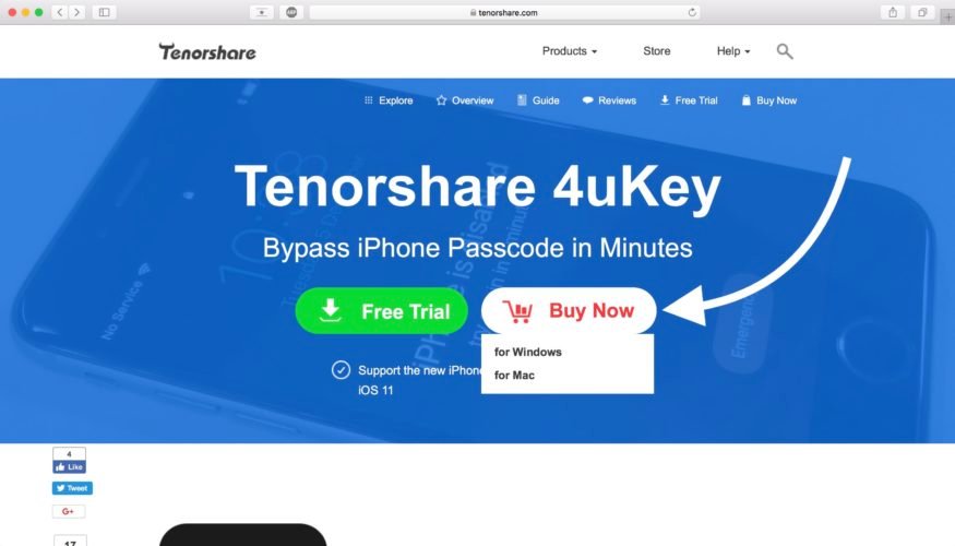 tenorshare 4ukey unlock iphone full free download